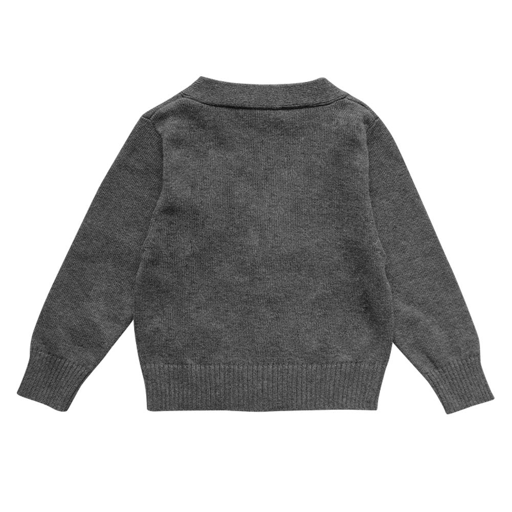 KISBINI Knit Cardigan Solid Long Cotton Simple Outerwear for Girls and and Size 100 Boys' Sweater, V-Neck, Color, Sleeve, Coat, Open-Front, Boys,