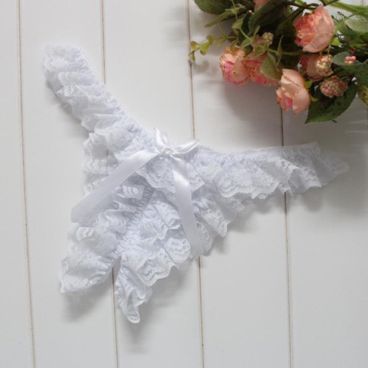 Lace Women's Sexy Panties Open Crotch T Pants Real Shot, Seductive Transparent Sexy Women's Underwear 2007