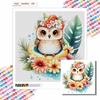 New Arrival 5D DIY Full Circle Diamond Painting "Lovely Owl" Embroidery Cross Stitch Home Decor Gift
