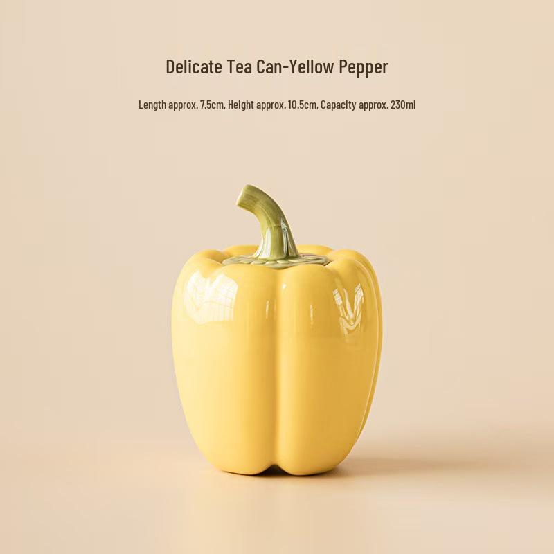 Persimmon Tea Scented Ceramic Candy Jar and Candle Holder