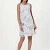 Vestido de Playa de Moda para Mujer sin Mangas Cuello Redondo Estampado Floral