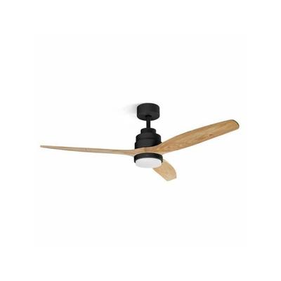 Ufesa Nepal Ceiling Fan with Light and Remote Control 132cm 40W Black/Wood