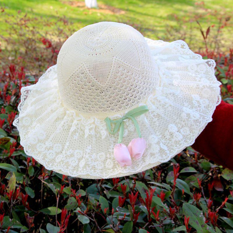 Women's Summer Sun Protection Straw Hat with Face Covering - Breathable Korean Style Beach Hat