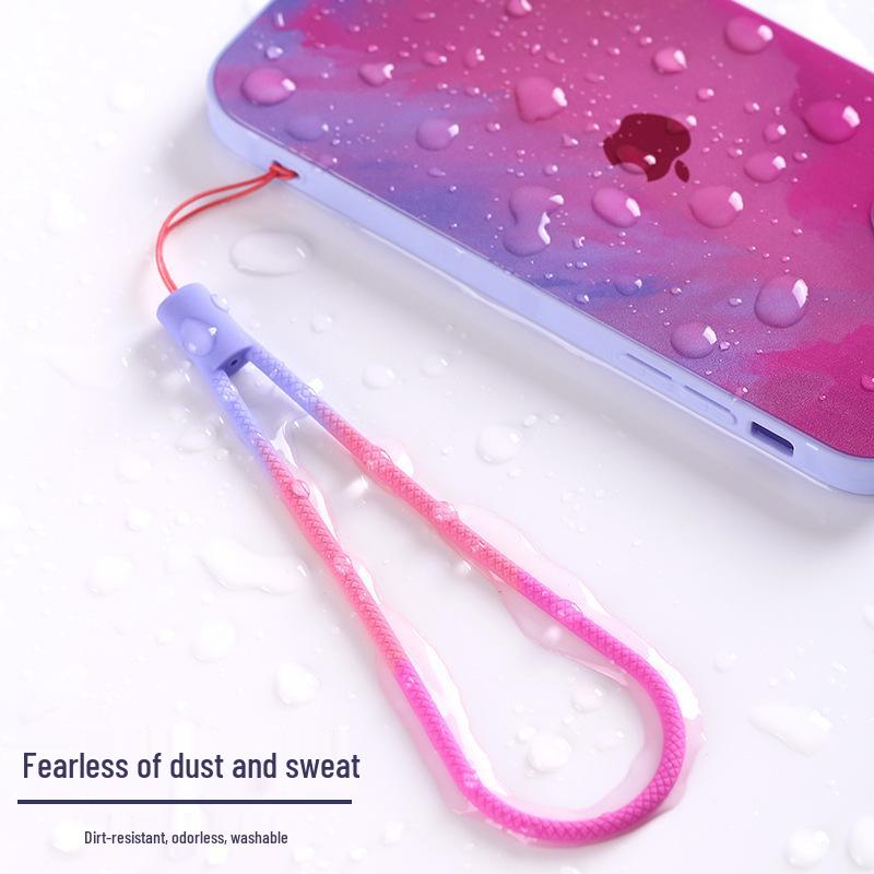 רצועת יד מסיליקון קשת בענן עם טבעת אצבע למניעת נפילה