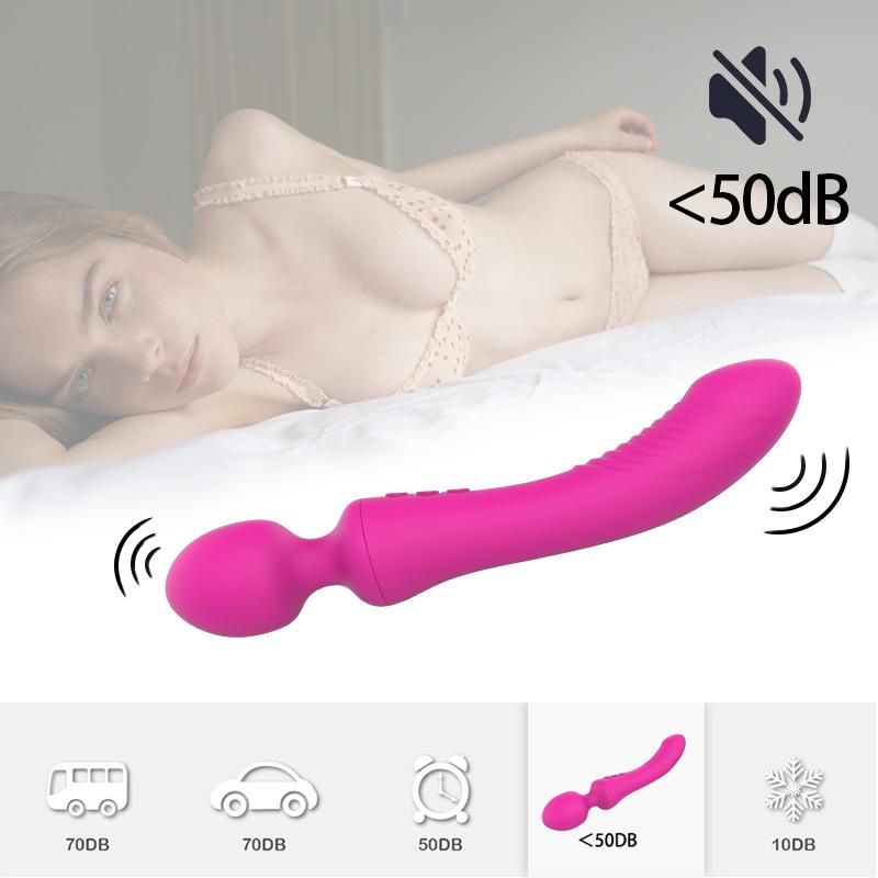 Magic AV Wand Dildo G Spot Vibrator för kvinnor Vagina Massager Klitoris Stimulator Kvinnlig Masturbator Mjuk Silikon Vuxna Sexleksak för par