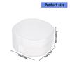 Compact Plastic Makeup Cotton Storage Box Square Design Clear Container Dustproof Lid For Small Spaces Travel