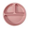 PandaEar 2 Pack Silicone Baby Suction Plates with 2 Spoons 2 Forks for Weaning Girls, Sectioned Divided Baby Weaning Plates, Toddler Dinner Plates Se