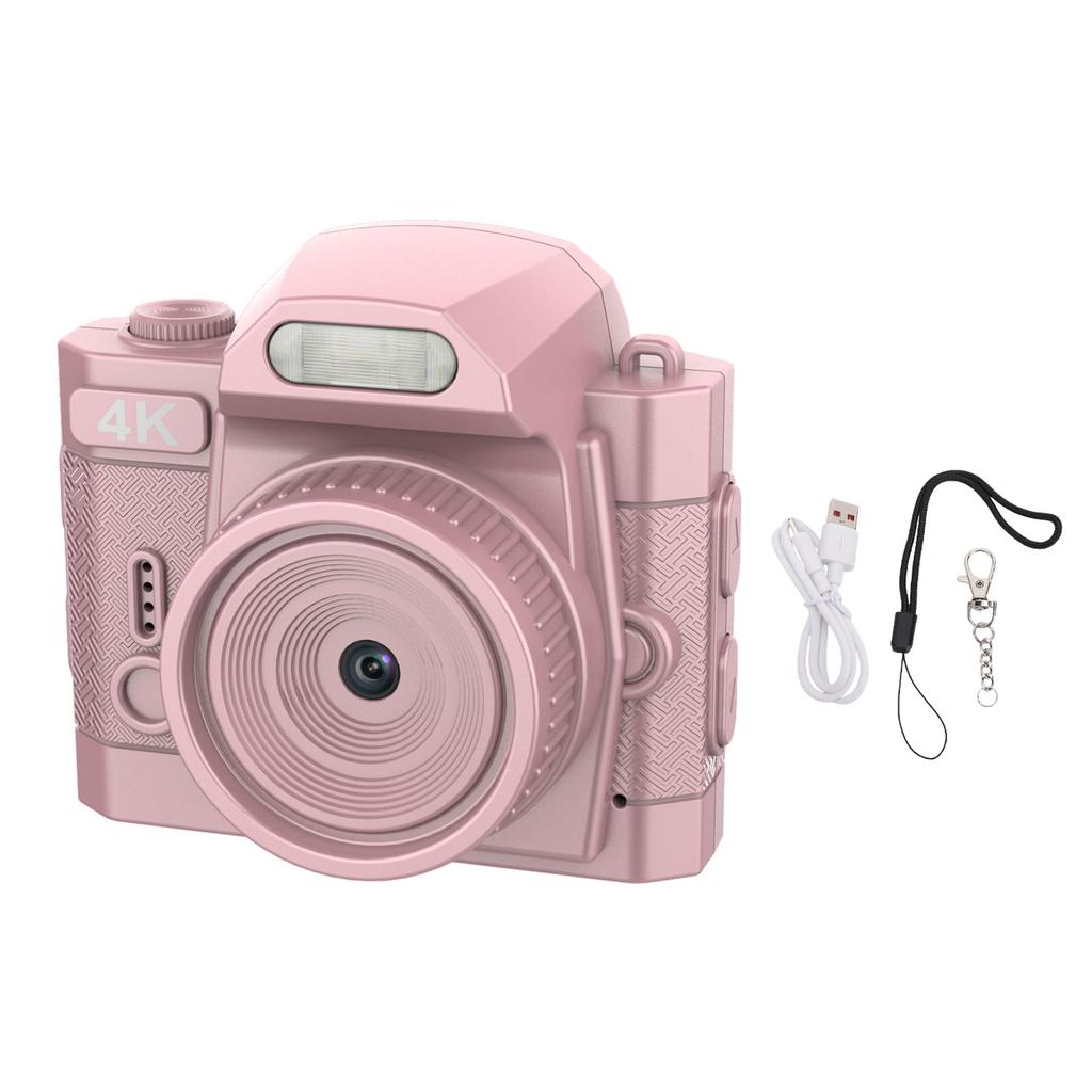 Keychain Digital Camera 64MP 4K Built in 19 Filter Effects 78 degrees  Wide Angle LED Fill Light HD Small Retro Video