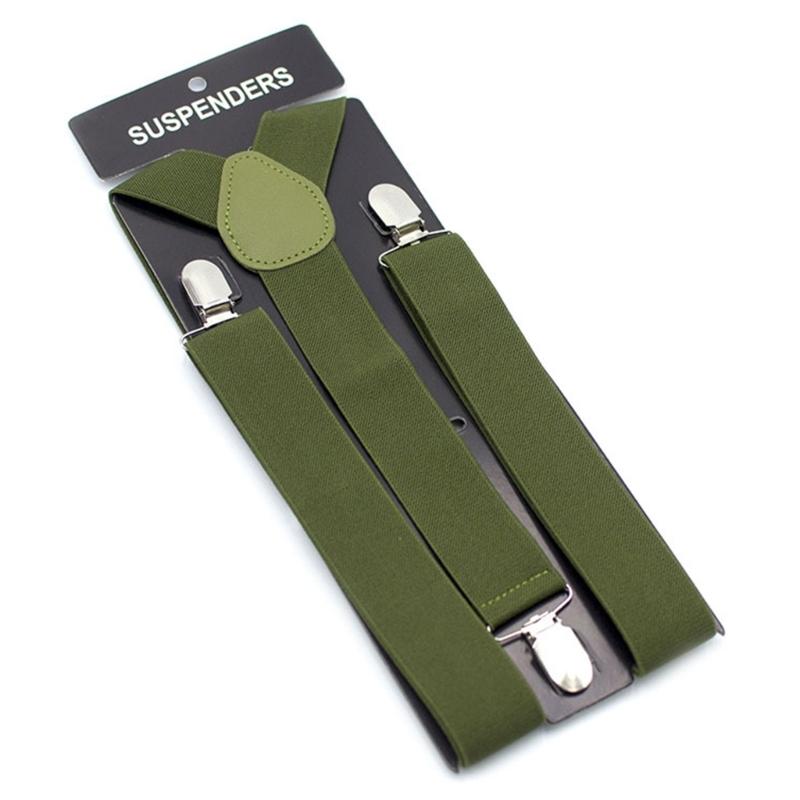 Bretelles réglables de 3,5 cm avec clips antidérapants Design rétro en Y Élastique extensible Pour hommes et femmes