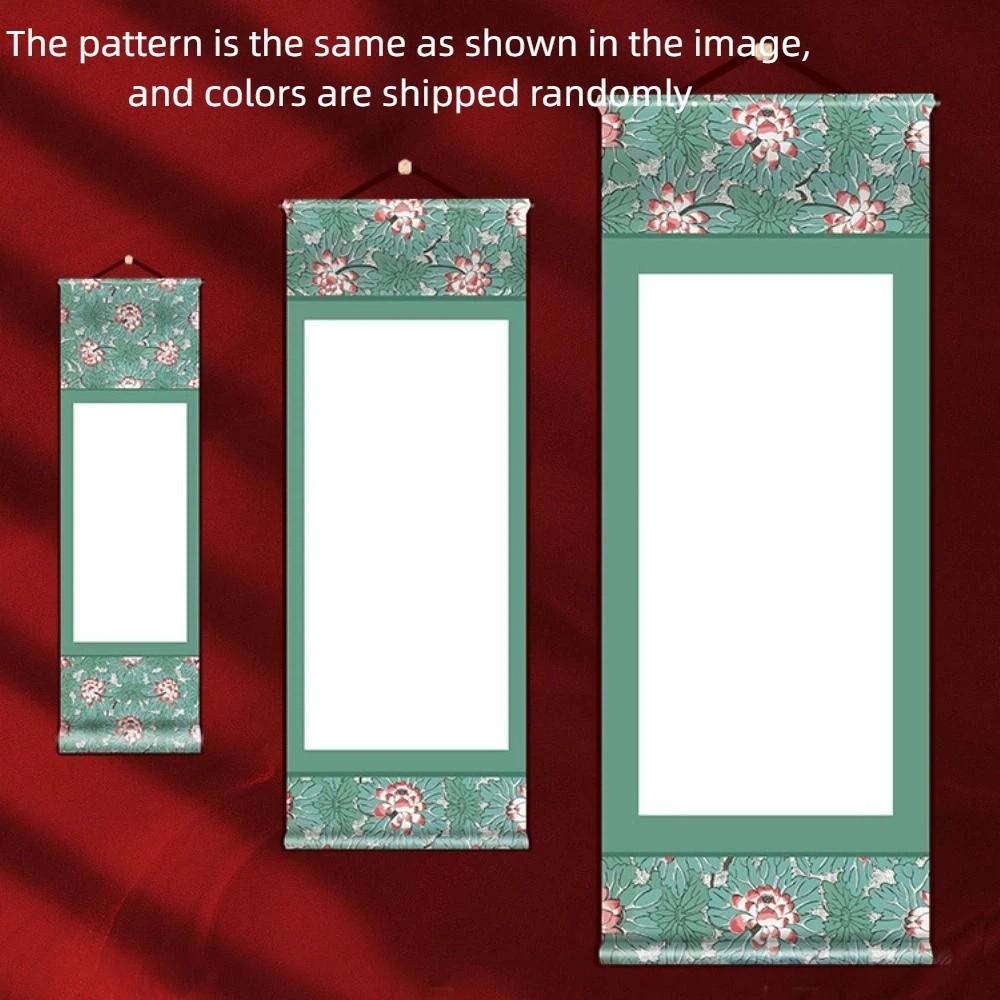 Painting Drawing Paper Blank Hanging Blank Scroll Calligraphy Paintings Mounting Scroll  Buddhists