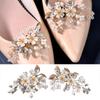 2PCS Crystal Shoe Clips Wedding Bridal Shoe Buckles Rhinestones Shoe Flowers for Party Decoration Wedding Craft Acces