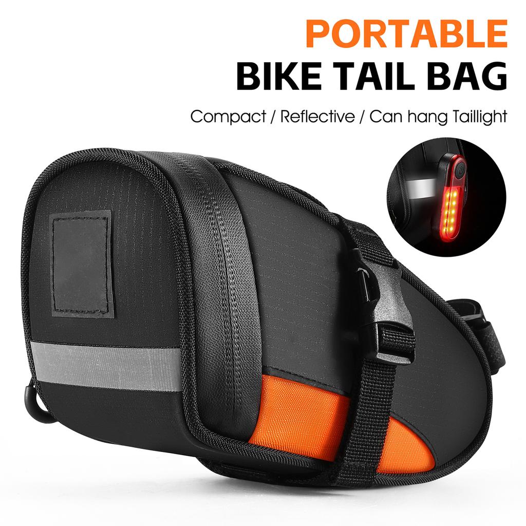 Bike Saddle Tube Bag Waterproof Under Seats Bag Large Capacity Cycle Storage Bag Quick Release Accessories