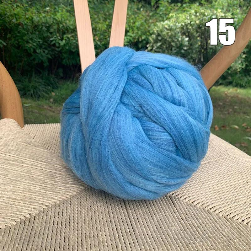 

Needle Felting Kitblended Roving Ball 250G 13M Soft Needle Felting Wool Hand Dyed Wool Top Merino Mixed Artificial Wool Roving