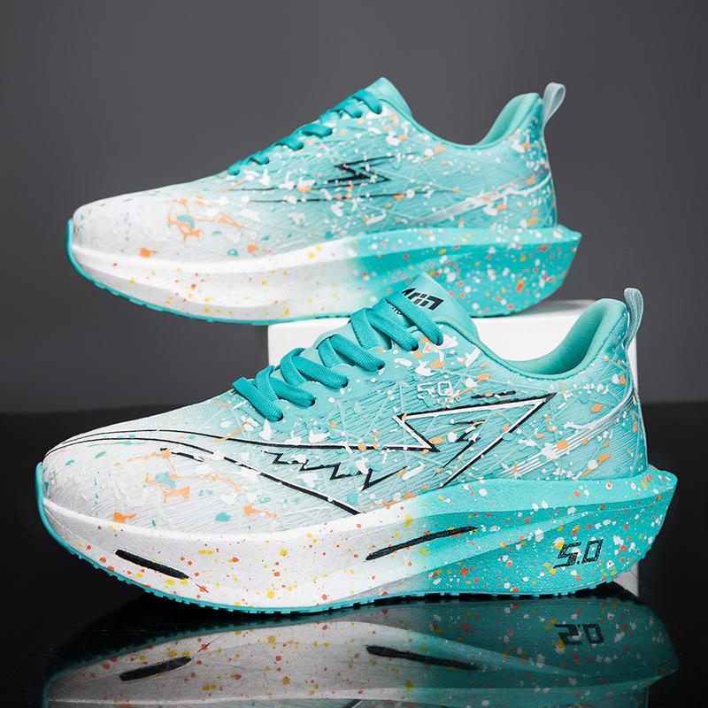 Scarpe alla moda di taglia grande ammortizzanti per la corsa autunnali traspiranti con suola spessa suola morbida scarpe sportive da basket da corsa