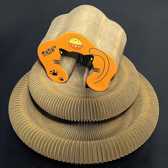 Yousheng Cats Accordion Scratcher Magnetic Accordion Cat Scratching Board with Bell Ball Interactive Foldable Funny Scratcher for Indoor Cats Mental