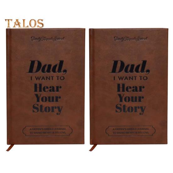Tato, chcę usłyszeć twoją historię Notatnik Rejestracja podróży życiowej Wspomnienia Mądrość Notatnik Notatnik w okładce ze sztucznej skóry