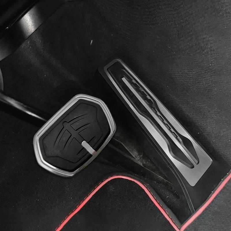 For BMW X1 X2 F48 F39 F45 F46 F40 Series 2016 2017- Car Fuel Accelerator Brake Pedal Cover Trim Non-Slip Pad Car Accessories
