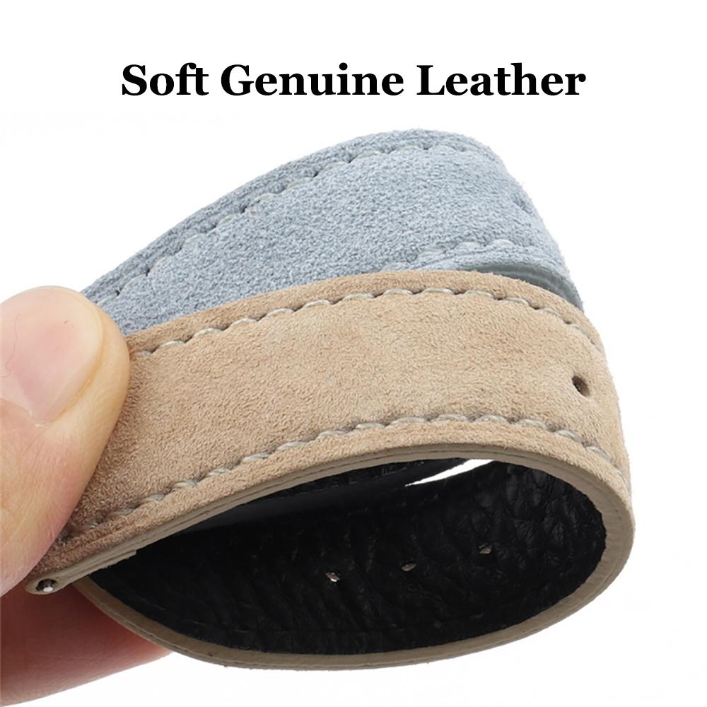 Watchband Vintage Suede Strap for Seiko Cowhide Leather Watch Band for Omega for Rolex  Stitching Bracelet Sport Quick Release Replacement