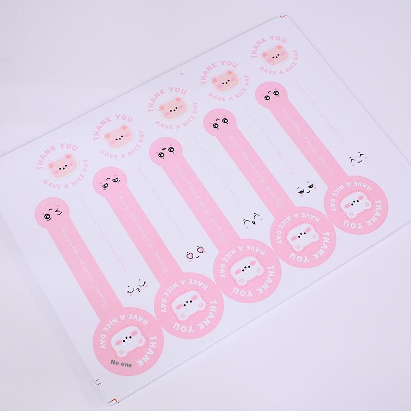 50/100Pcs Long Self-Adhesive Food Labels Handmade Stickers for Cake Baking Packaging Sealing Party Supplies