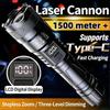 High Power LED 18650 Battery Flashlight Waterproof Camping Hiking Emergency Survival Lamp USB Rechargeable High Power Telescopic Zoom Flashlights