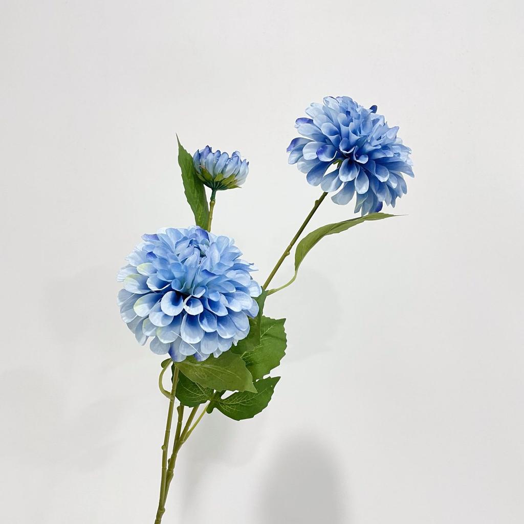 Large Head Chrysanthemum Silk Flower Lifelike Artificial Dahlia Flower For Home Wedding Decor Birthday Party Bedroom Decoration