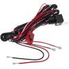 Professionelles 12V 40A Kabelbaum-Kit für LED-Lichtleiste Kabelarbeiten Fahrlichtleiste mit Sicherungsrelais Nebelscheinwerfer-Kabelbaum