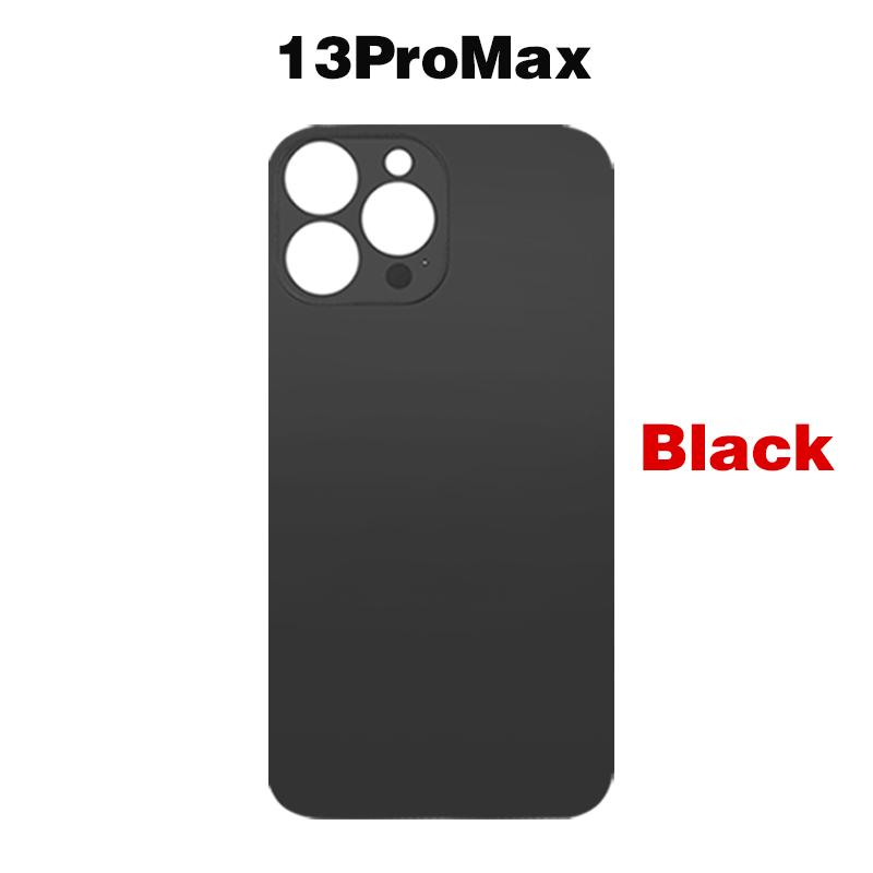 For iPhone 13 Mini Pro Max Big Camera Hole Phone Back Glass Battery Cover Rear Glass Panel Housing Chassis Add 3M Adhesive
