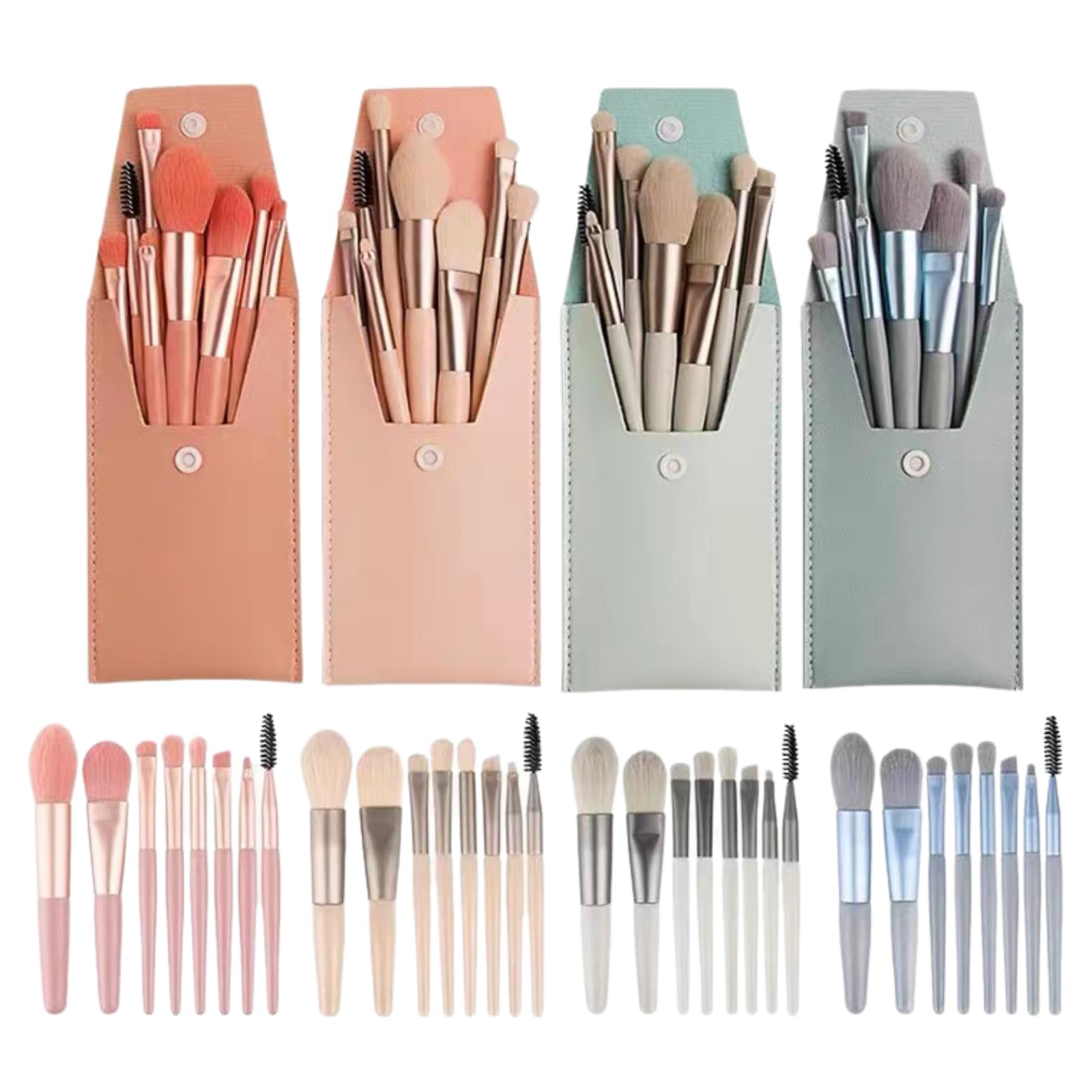 

Makeup brush set 8 pieces (beige)