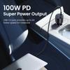 130W USB C Car Charger For Xiaomi iPhone 15 Samsung Galaxy S24 Laptops Tabet PD3.0 Fast Charging USB Type C Car Charger