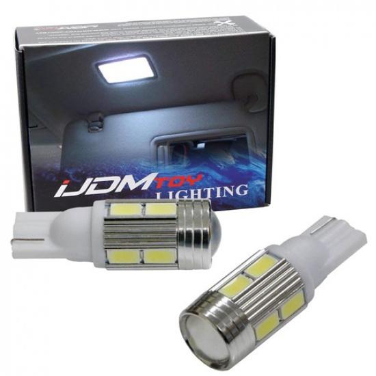 

Super Bright White 2825 W5W 10-SMD LED Bulbs Under Door Foot Area Courtesy Light