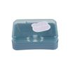 Flip-top Creative Lid-Equipped Drainable Portable Bathroom Soap Dish