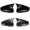 Car Rearview Mirror Cap Side Mirror Caps for Golf 6 for MK6 for for GTD 2009-2013 Car Side Rear View Mirror Covers Caps(Carbon Fiber Look)