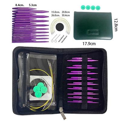 Removable Knitting Needles Set Handmade Crochet Needle Case Needles Travel Organizer  Weave Tool