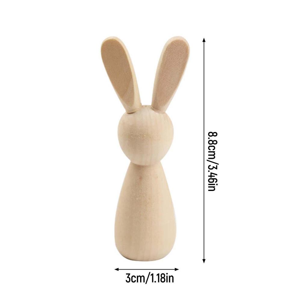 10x Wooden Peg Dolls Peg People Wood Pieces Doll Bodies for Party Handicrafts Projects Festival Flower Pots Boys Girls