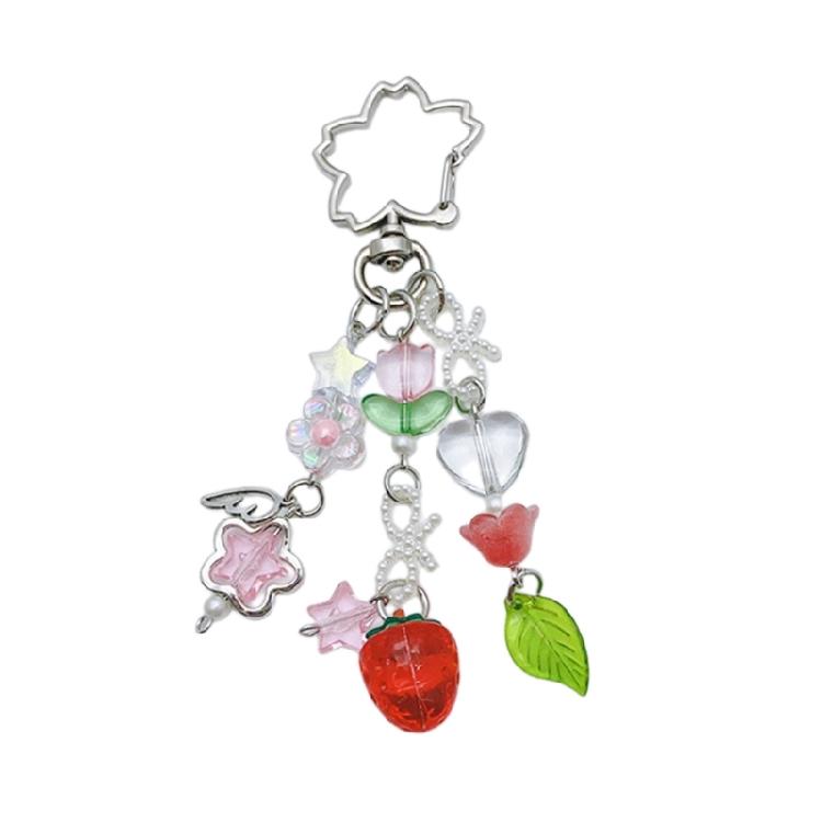 Fünfzackige Sternanhänger Anhängeetiketten Acryl Schleife Lanyard Schlüsselanhänger Schmuck