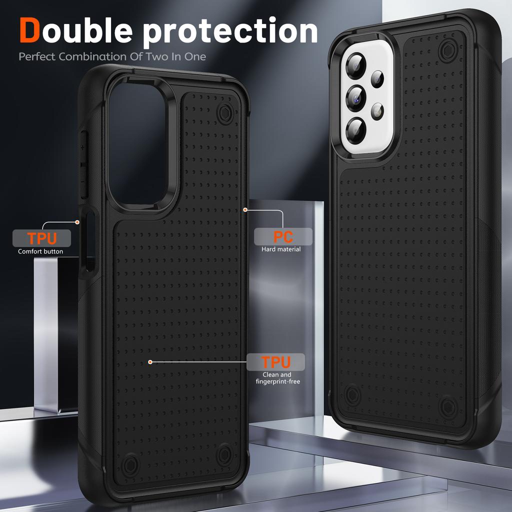 Heavy Duty Armor Shockproof Phone Case For Samsung Galaxy A13 A23 A33 A53 A73 A32 A52 5G Soft TPU Frame Hard Plastic Back Cover