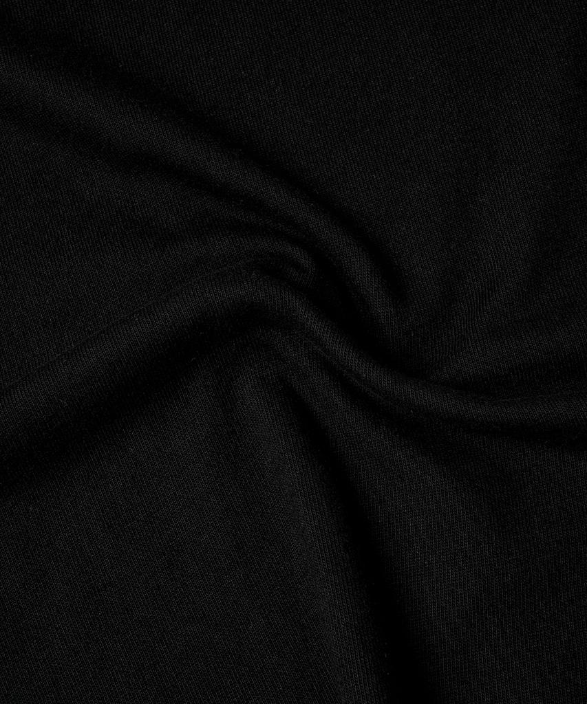 GAINSBORO Serif Baseball Logo Cutout Long Sleeve_Black