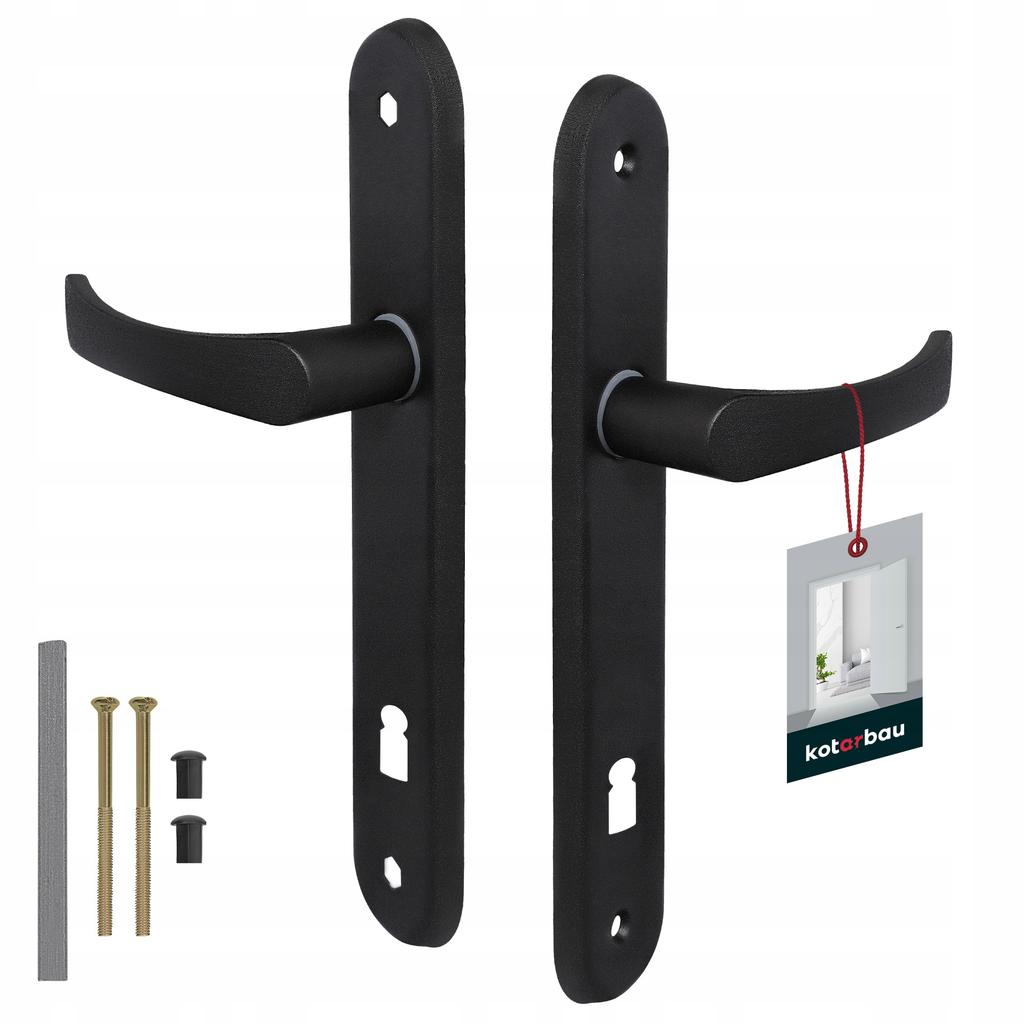 Door Handle, Length: 90 Cm, Aluminum, BLACK KEY