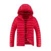 Men's Casual Cotton Jacket Hooded Solid Color Winter Daily
