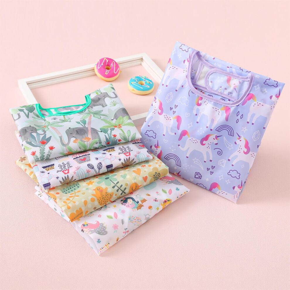 Yunguui Long Sleeve Baby Bib, Lightweight Waterproof Sleeved Bib Smock for Baby Toddler 3-30 Months
