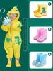 Children's Raincoat One-Piece Suit for Boys and Girls, Primary School Students, Kindergarten Babies, Full-Body Rainproof Playwear Poncho
