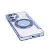 Flip Slot Card Leather Wallet Clear Magnetic Phone Case For Samsung S24 S25 Ultra S22 S23 Plus For Magsafe Wireless Charge Cover