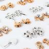 100 Pairs Assorted Styles Plastic Stud Earrings Set Surprise Gift for Girlfriend