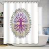 Botanical Shower Curtain Nature Themed Backdrop Floral Decor Forest Pattern Mystic Vibes Cottagecore Aesthetic Bohemian Shower C