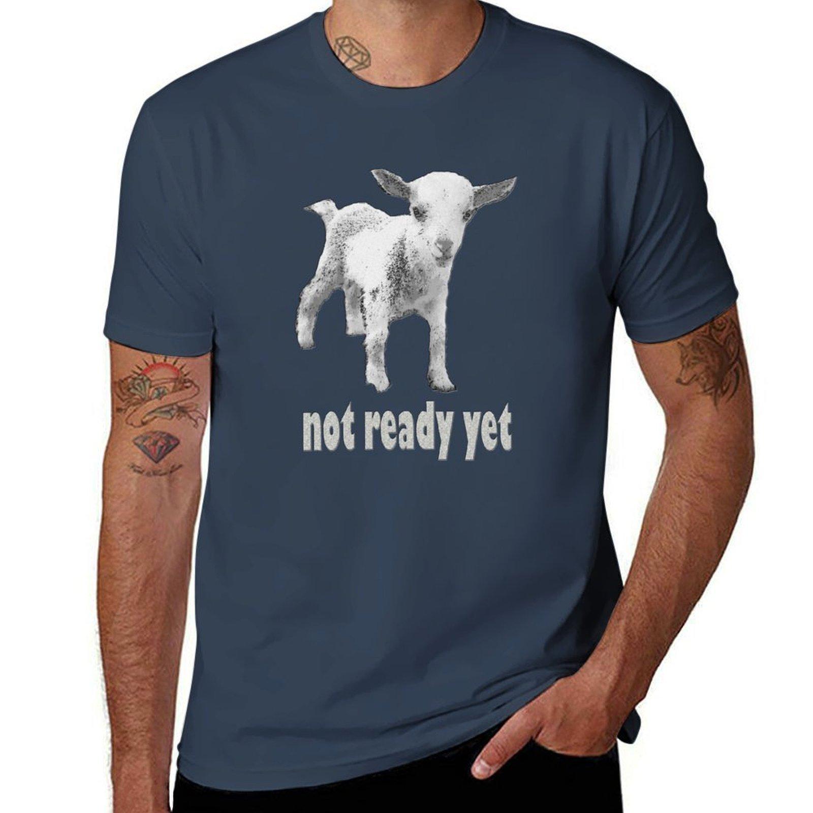 Severance Goat Not Ready Yet White TShirt Quick Dry Travel TShirt S