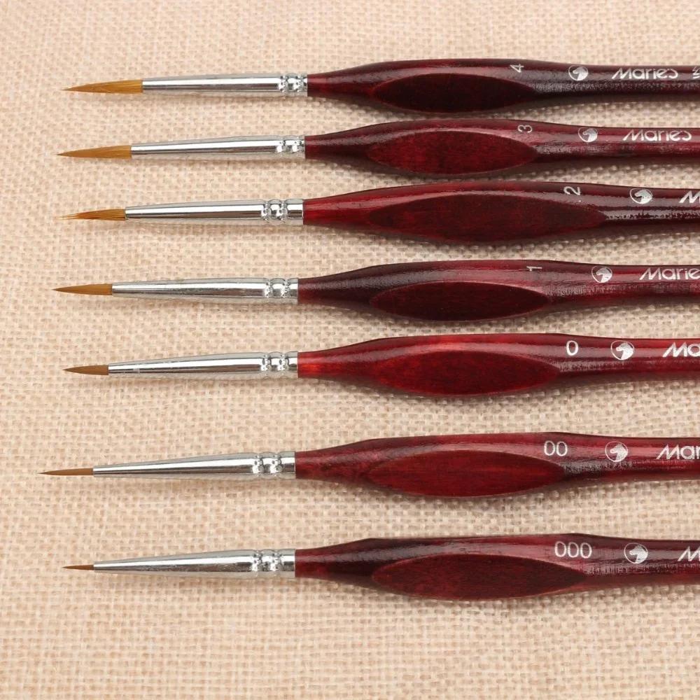 

7Pcs Paint Brush Set Professional Sable Hair Art Nail Painting Drawing Pen