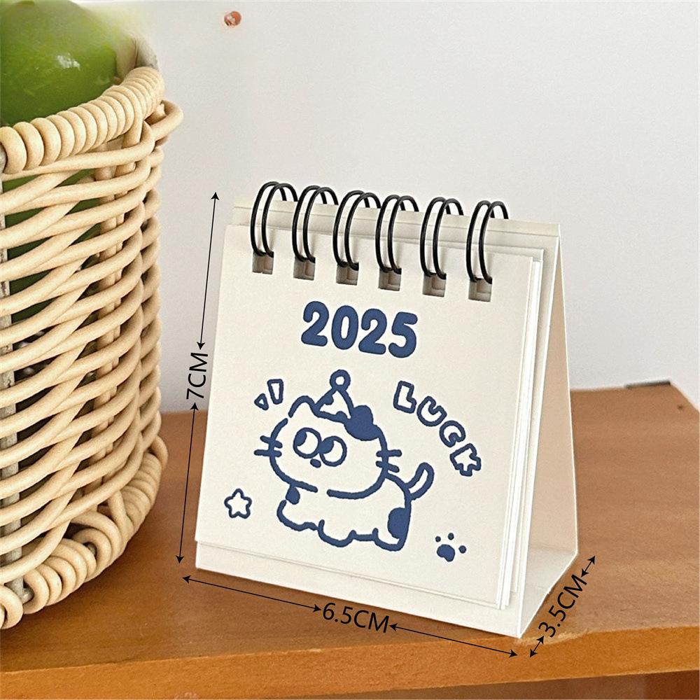 Nette Mini Schreibtisch Kalender Cartoon Kleine Kalender Monatskalender Studenten Desktop Uhr Countdown-Tisch