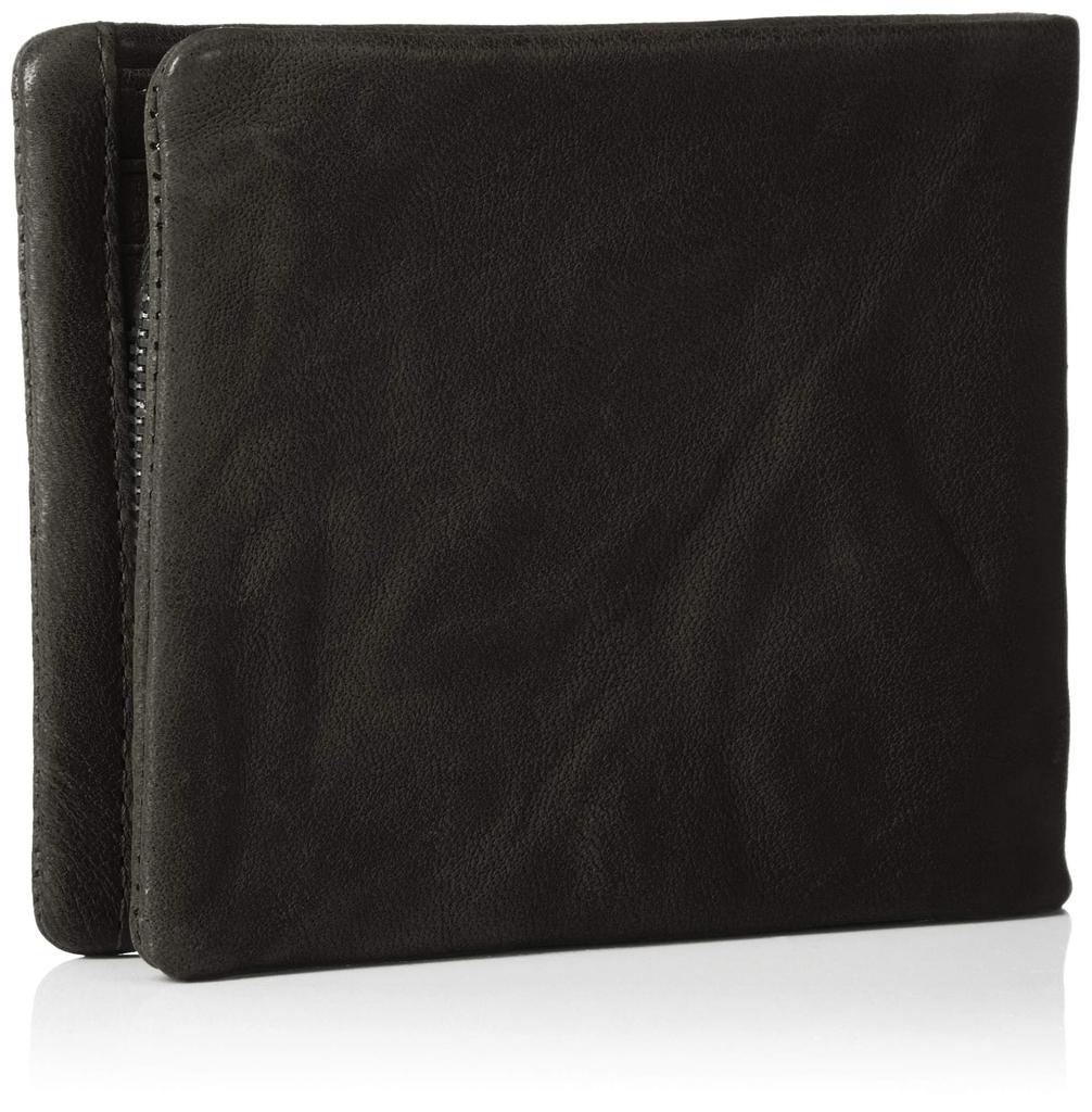 [Takeo Kikuchi] Oyster Kleine Bifold-Geldbörse, Schwarz