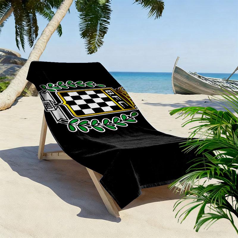 Boavista FC Print Strandtuch, Großes Weiches Schnelltrocknendes Handtuch für Strand Camping Schwimmen