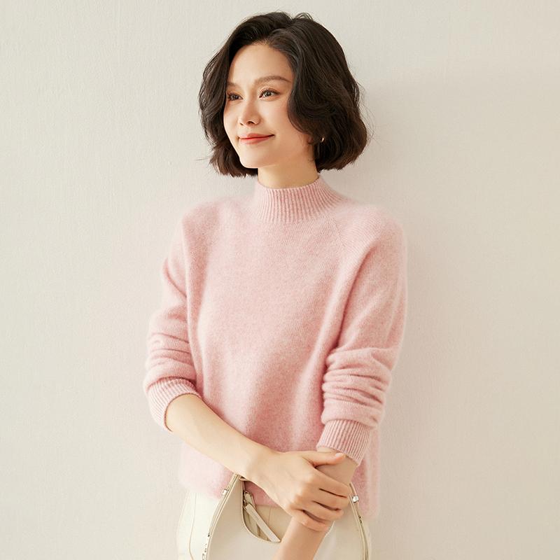 

Женский кашемировый свитер Qinghe cashmere 100% кашемир осенне-зимний кашемировый утолщенный пуловер мягкий и теплый